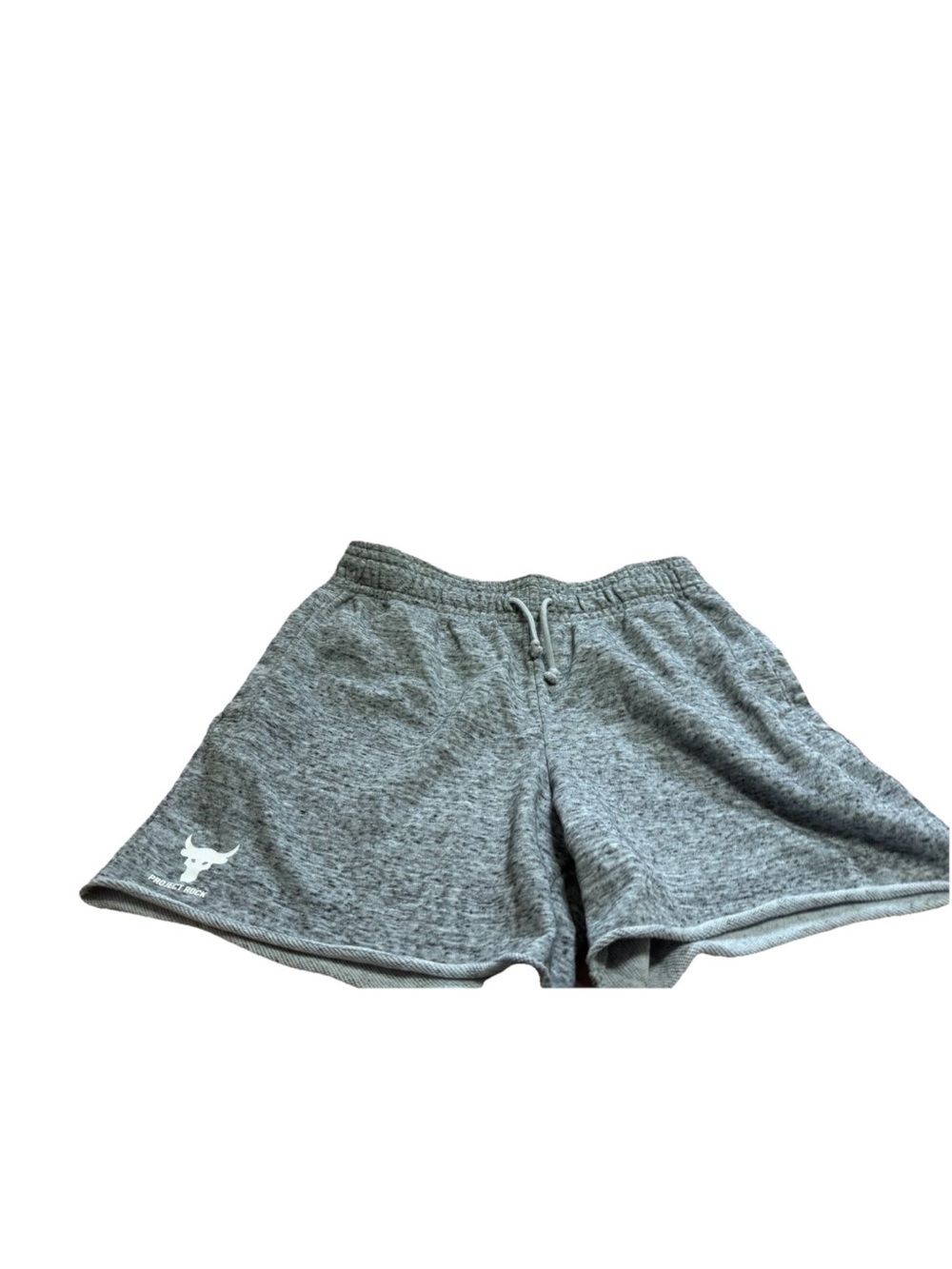 Under Armour Women’s Loose Fit Grey Project Rock Sweatshorts! Small 30x4
